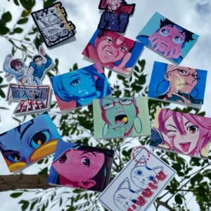 Set de stickers de Dan da Dan impermeable