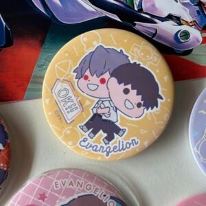 Pin de Shinji y Kaworu vía Japón